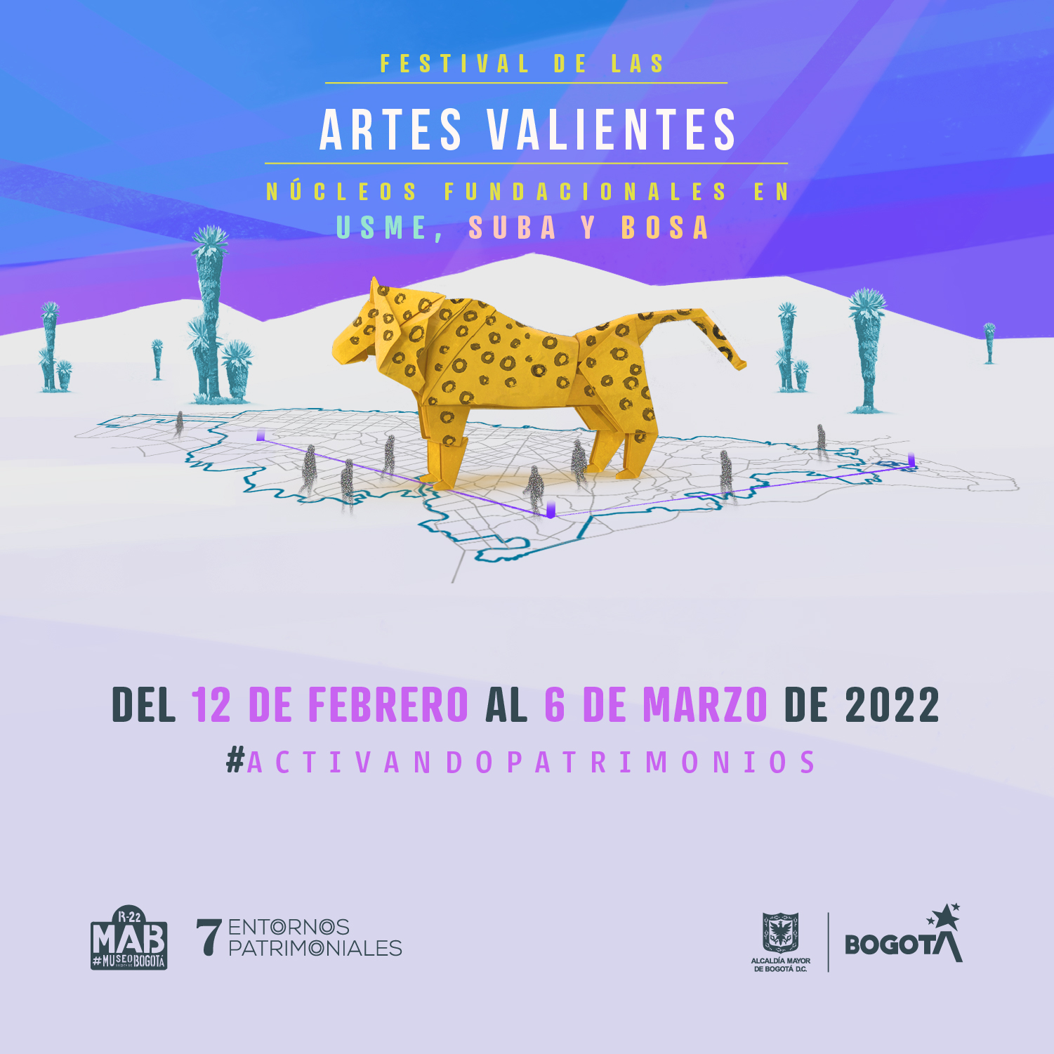 Pieza gráfica Festival de las Artes Valientes - Núcleos Fundacionales