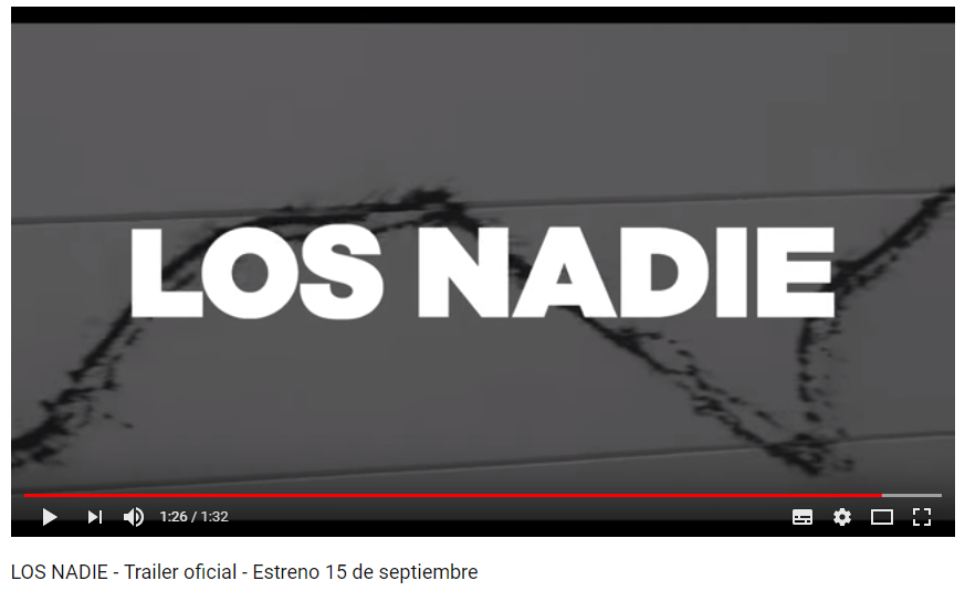 pantallazo trailer Los Nadie