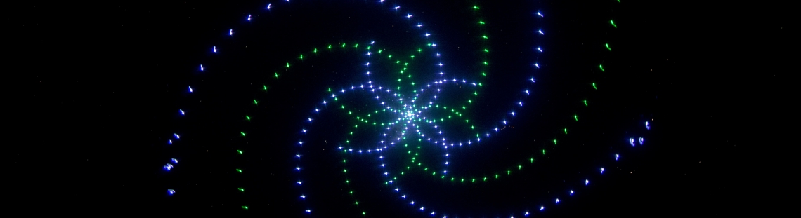 Show laser en el planetario de Bogotá con luces