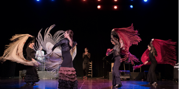 Bailarinas de flamenco en escena