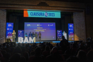 Entrega de estímulos por parte de la gerencia de artes audiovisuales en el BAM 2023