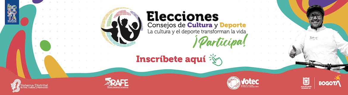 Pieza gráfica invitando a participar en las elecciones del consejo de cultura y deporte
