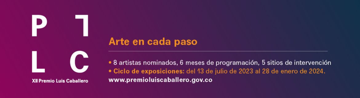 Pieza gráfica invitando a la programación del Premio Luis Caballero XII