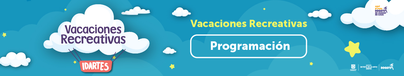 Pieza invitando Vacaciones Recreativas