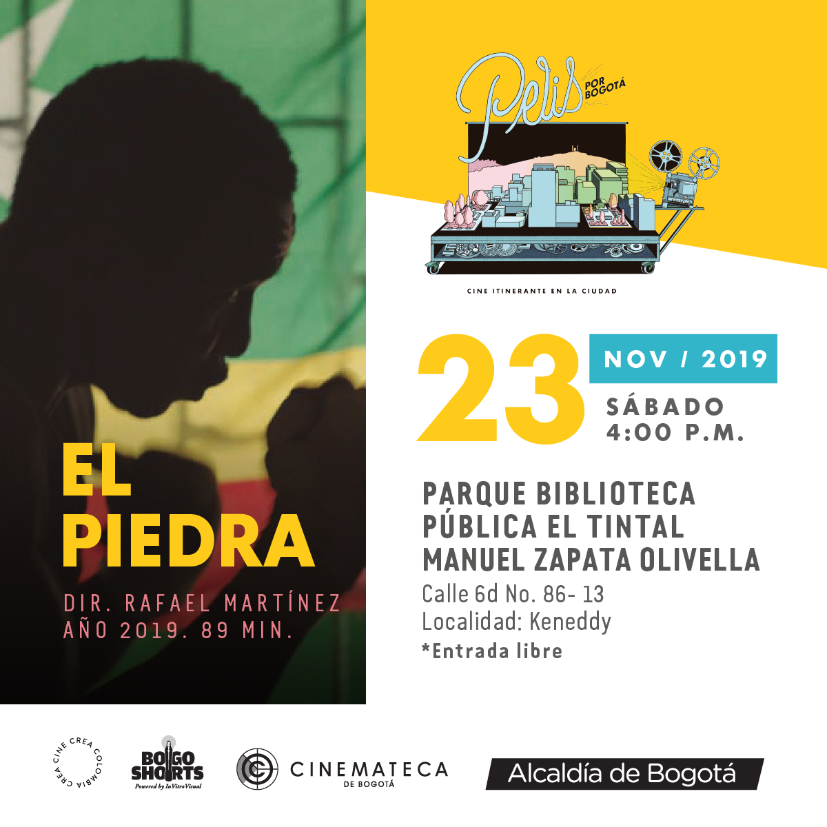 Pieza Pelis por Bogotá