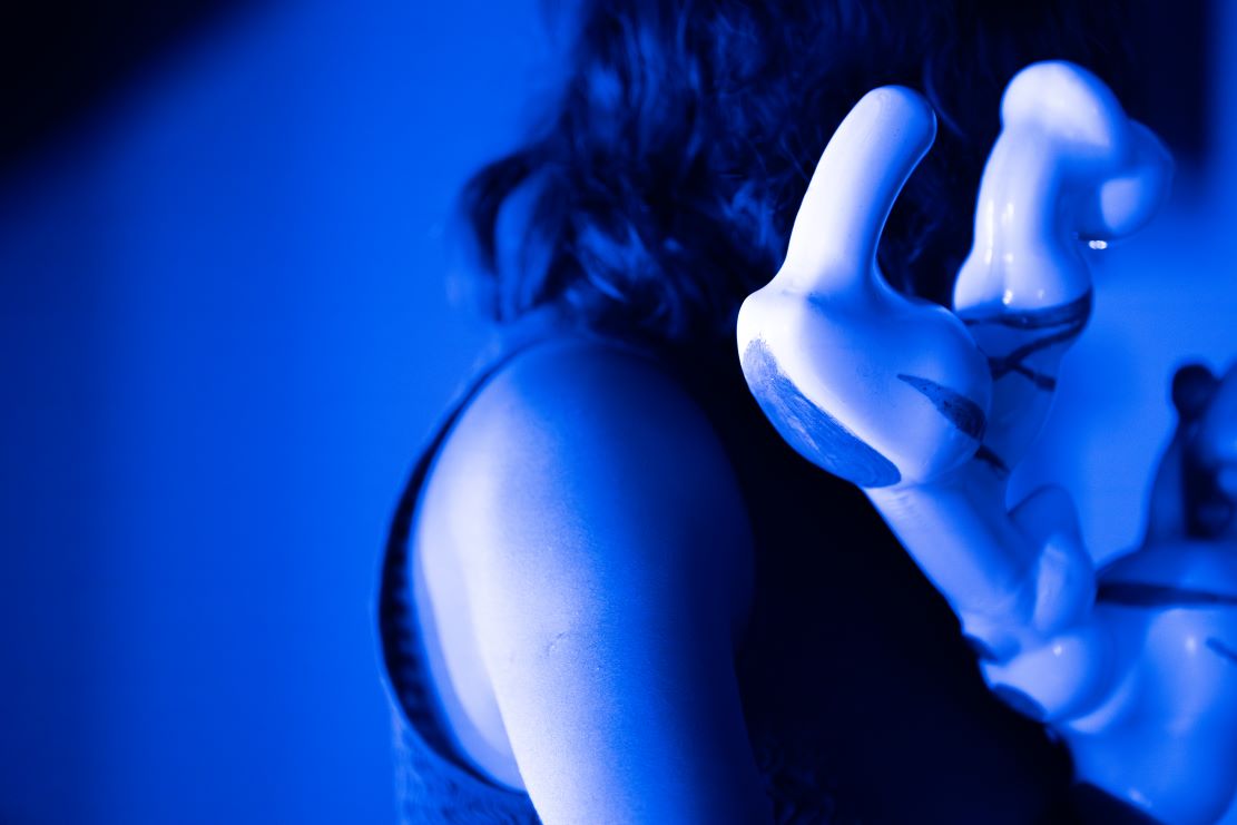 Instrumento de tecnología prehispánica elaborado por Vica Pacheco