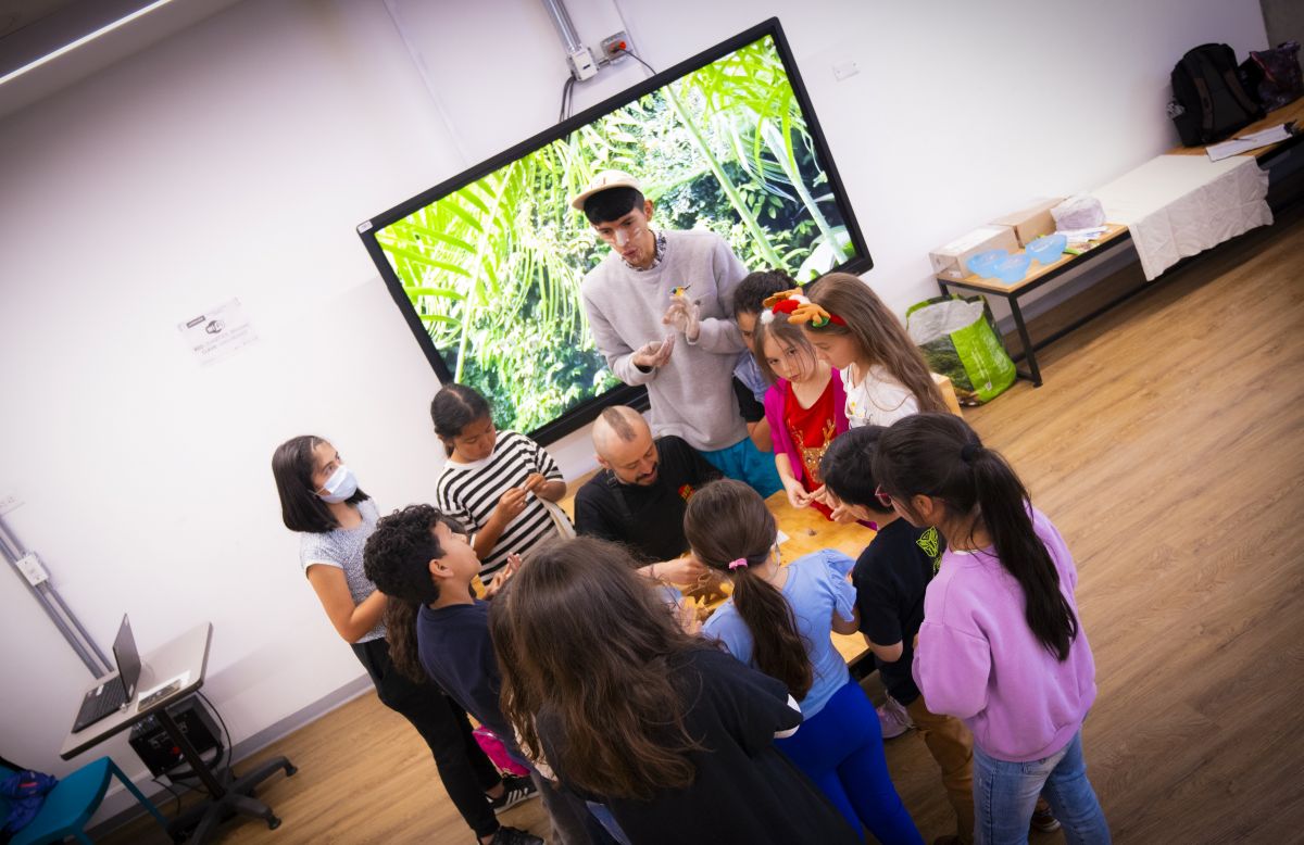 Actividad para niños realizada en la cinemateca