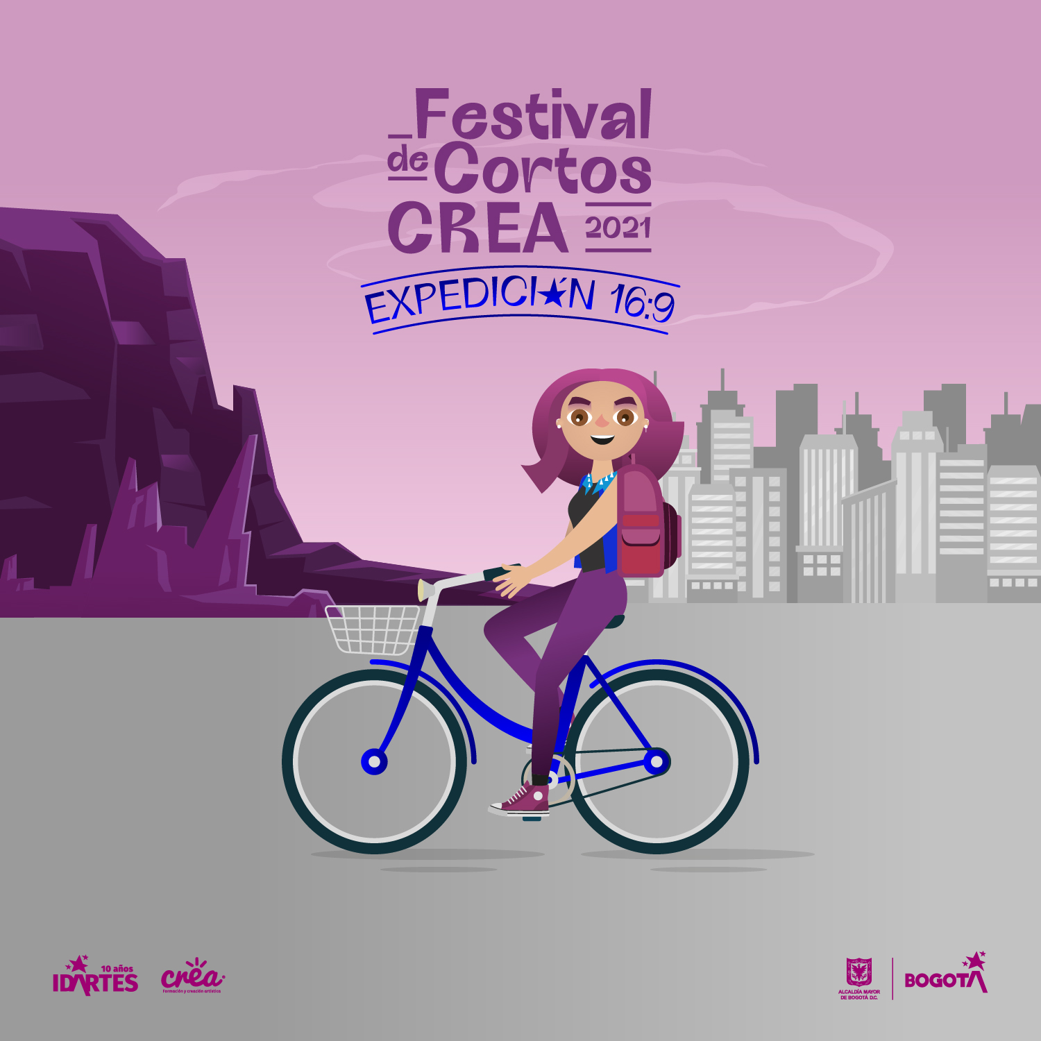 Imagen oficial del Festival de Cortos Crea 2021