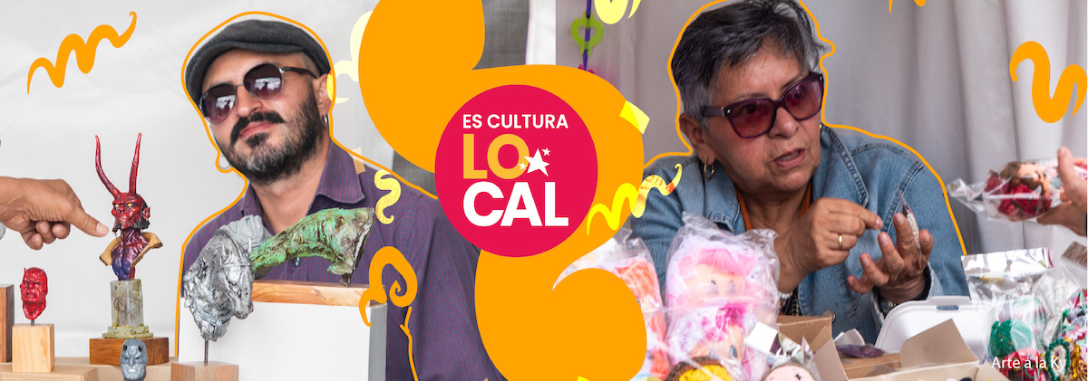 Hombre y mujer con gafas, mostrando productor artísticos