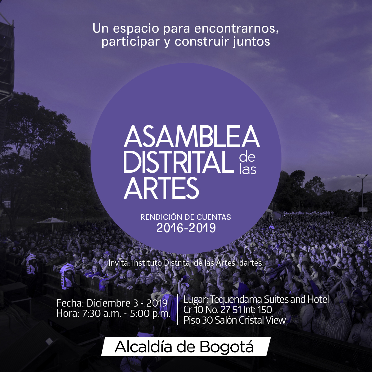 Asamblea distrital de las artes 2019