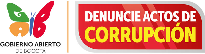 Botón con enlace a página de denuncia de actos de corrupción