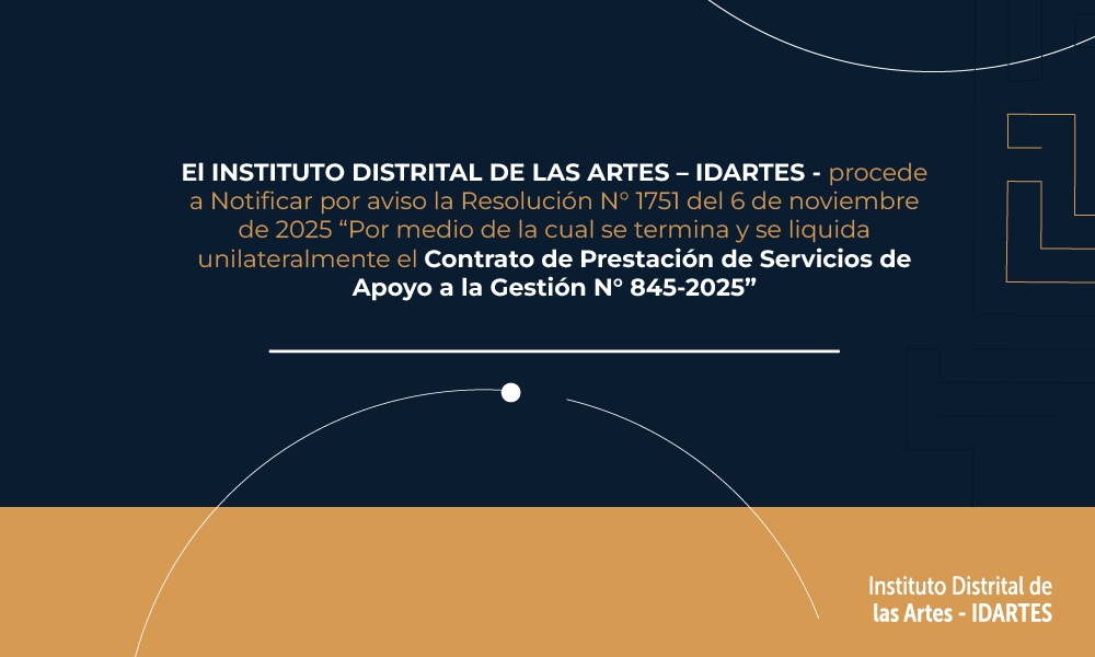  Notificación por aviso de la Resolución N° 1751 del 6 de noviembre de 2025