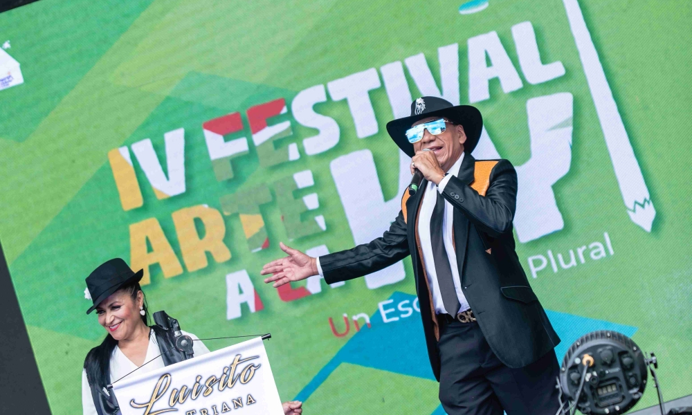 Artista en escenario 