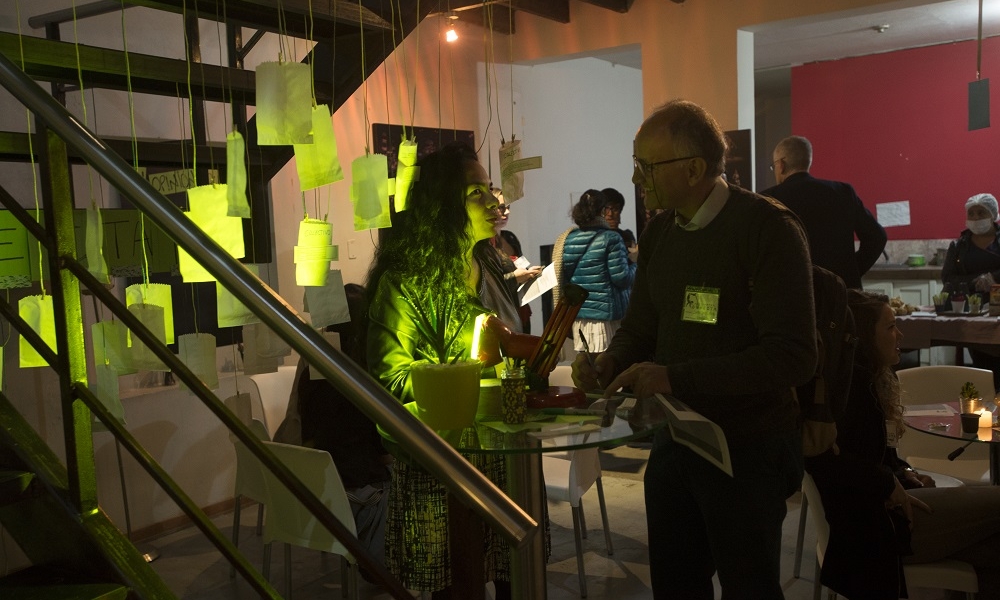 Plataforma Conecta 2017 Personas en una exposición