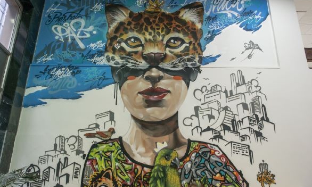 Artistas Plásticos: ¡Hay con qué crear en Bogotá! Gato en mural