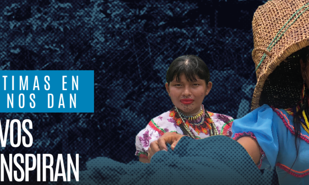 9 motivos que inspiran Dos mujeres indígenas y un texto que dice 9 motivos que inspiran