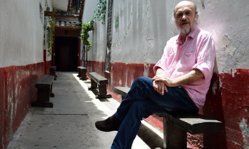 Cristóbal Peláez habla de la íntima relación que ha encontrado entre el cine y el teatro. Foto: Jaiver Nieto