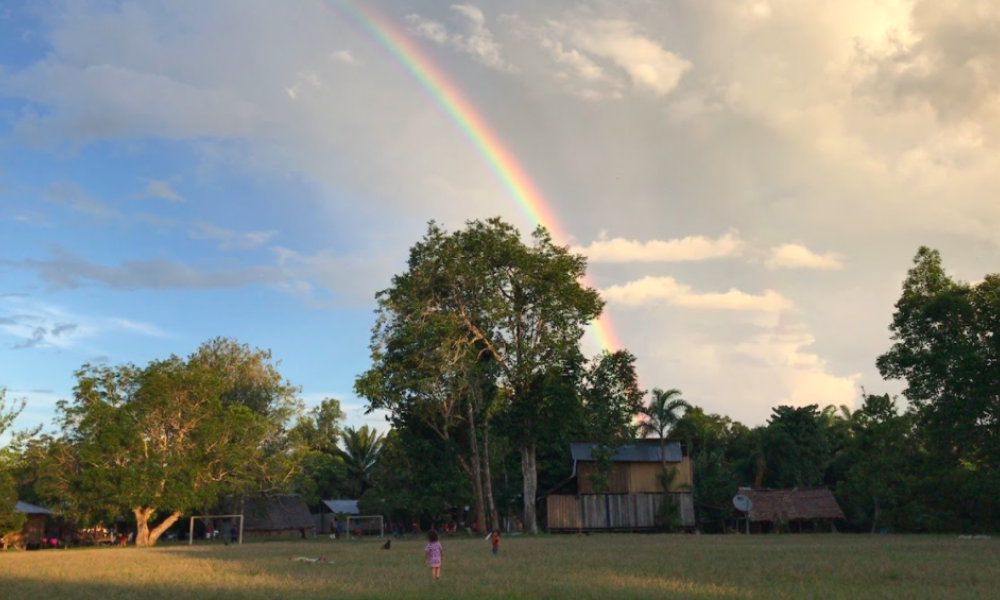 Franja Que haiga paz niños jugando