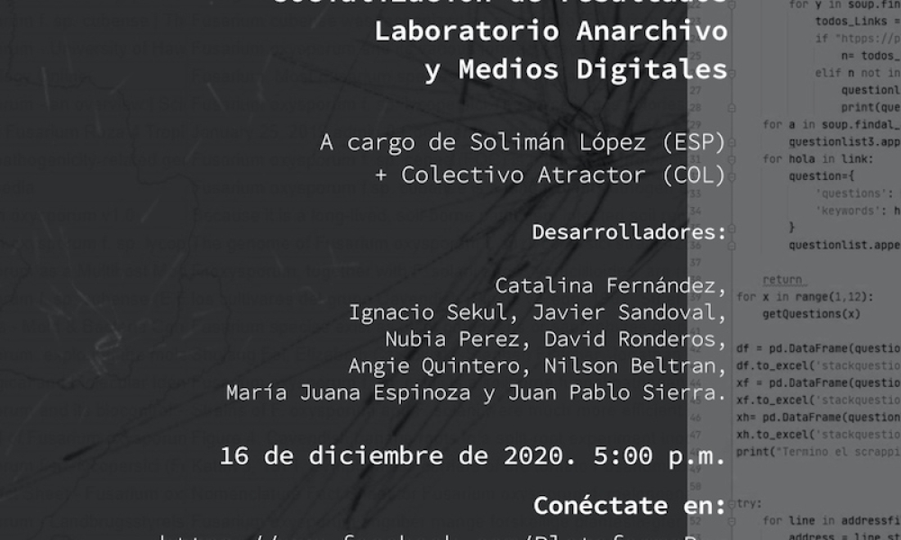 Laboaratorio Anarchivo y Medios Digitales Laboaratorio Anarchivo y Medios Digitales