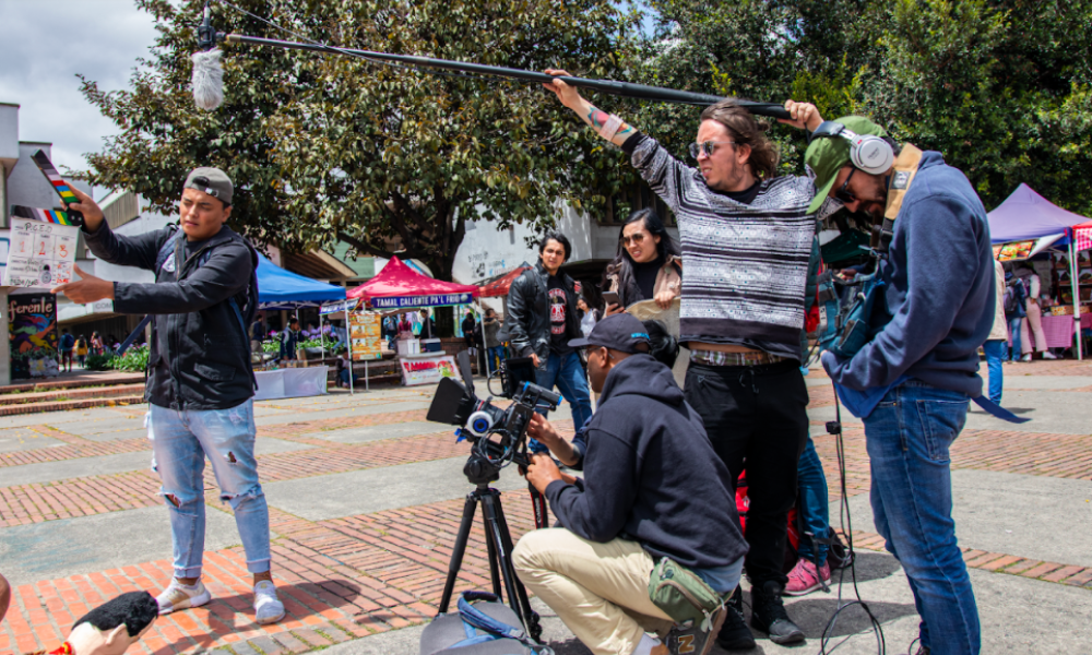 Cinemateca Rodante jóvenes en rodaje