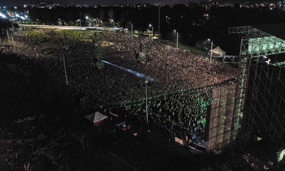 Foto dron aérea Rock al Parque 2022 Foto dron aérea Rock al Parque 2022