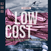 Pieza gráfica de Low cost, a apropósito del II Foro Internacional Respira el Arte