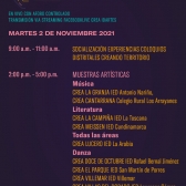 Programación Circuito Arte en la Escuela