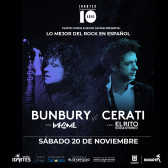 Pieza gráfica Cerati vs Bunbury