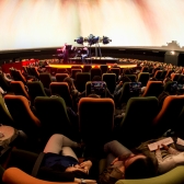 Concierto en vivo en el domo del Planetario de Bogotá. 