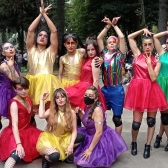 Participantes de los talleres de creación LGBTI