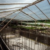 Detalle de los trabajos de restauración en el Teatro El Parque - julio 8 2022