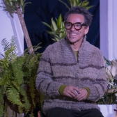 Rubén Albarrán en el panel El arte como inspiración para el cambio. 