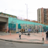 Zona Bajo Puente de la 183 intervenida con arte urbano