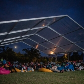 Proyección de cine al aire libre 