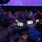 Laboratorio Conectividades de Plataforma Bogotá en el domo del Planetario de Bogotá