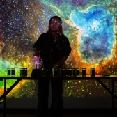 Imagen de taller en el Planetario de Bogotá