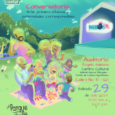 Pieza de invitación al Conversatorio