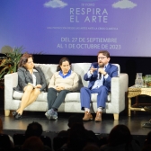 Natalia Arango de Fondo Acción, Patricia Bejarano de Conservación Internacional y Mauricio Galeano de Idartes. 