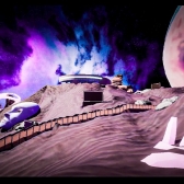 Metaverso de RealMix con imágenes de planetas