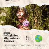 Flyer exposición: 'Refugiados y Migrantes en América'