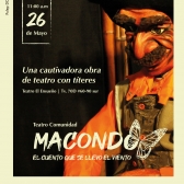 imagen con la información de la obra, 26 de mayo, teatro el ensueño, 11 de la mañana