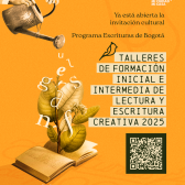 Pieza gráfica de invitación cultural 