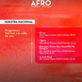 Pieza programación Muestra Afro