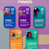 Pieza promocional programación marzo