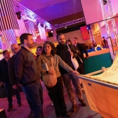 Alcalde en el pabellón de la Alcaldía 