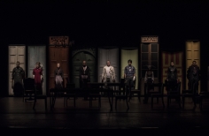 Personas en el escenario