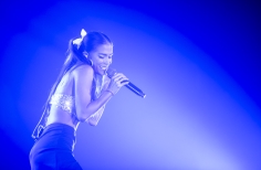 Greeicy y Mike Bahía en el Teatro Jorge Eliécer Gaitán