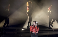 Greeicy y Mike Bahía en el Teatro Jorge Eliécer Gaitán