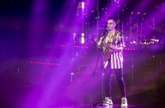 Greeicy y Mike Bahía en el Teatro Jorge Eliécer Gaitán
