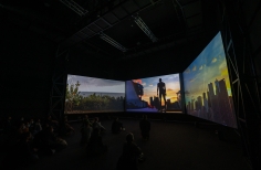 Inauguración videoinstalación Mojana - Ciclo Rosa 